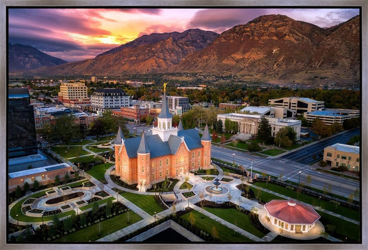 Provo City Center Northeast Aerial Gallery Wrap