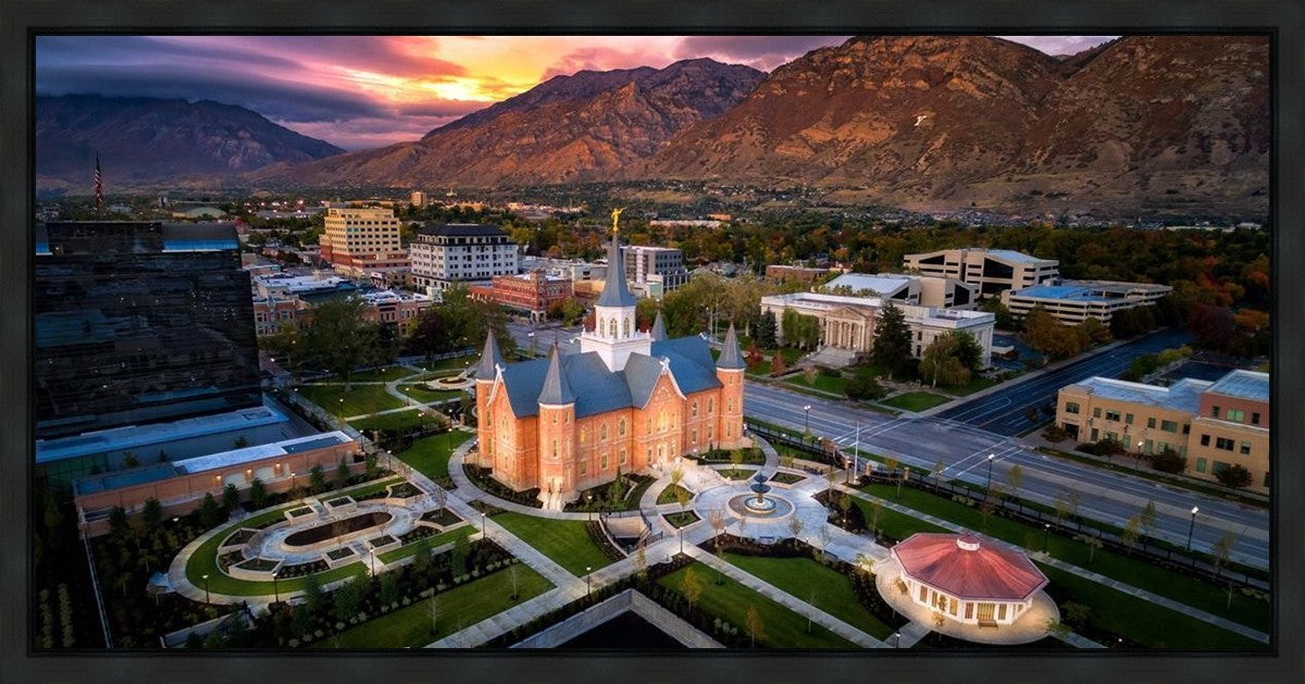 Provo City Center Northeast Aerial Gallery Wrap