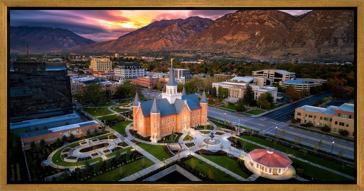 Provo City Center Northeast Aerial Gallery Wrap