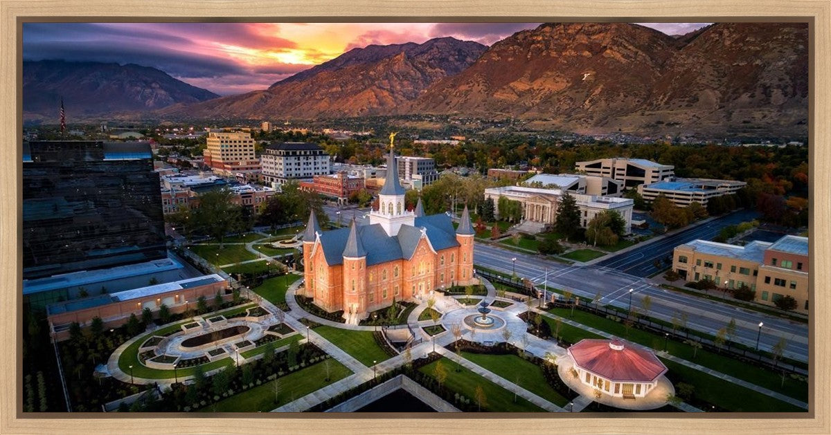 Provo City Center Northeast Aerial Gallery Wrap