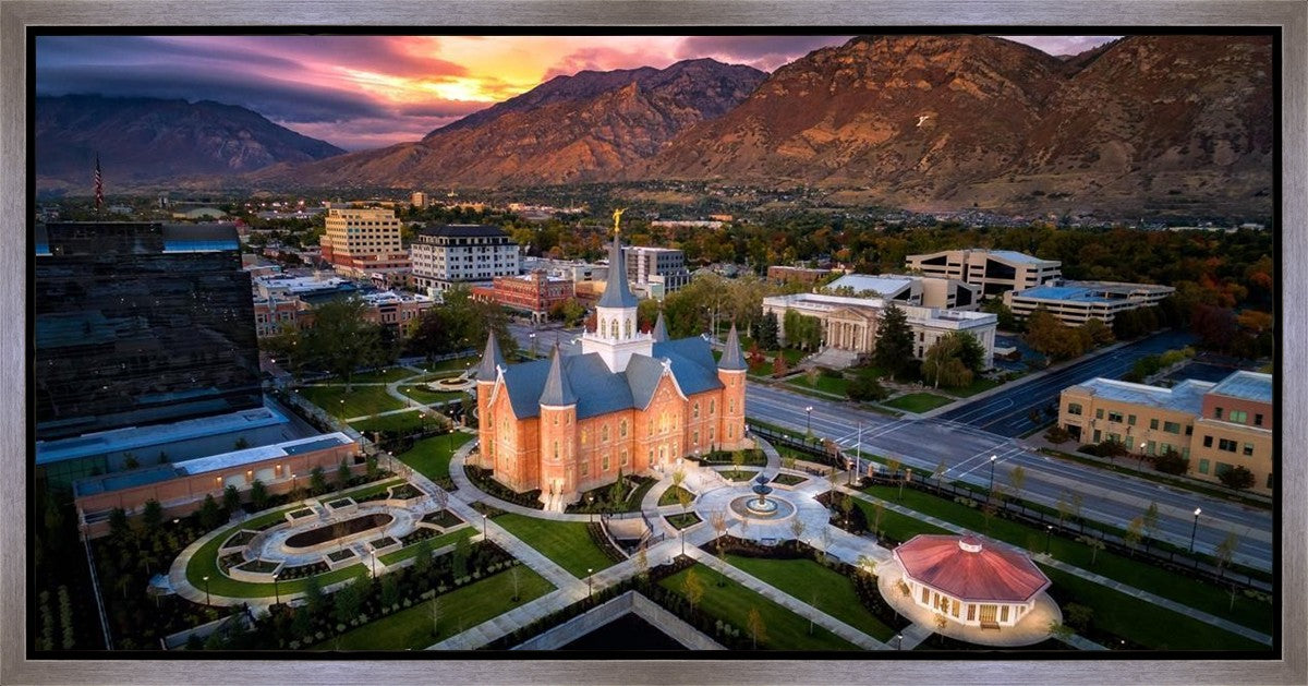 Provo City Center Northeast Aerial Gallery Wrap