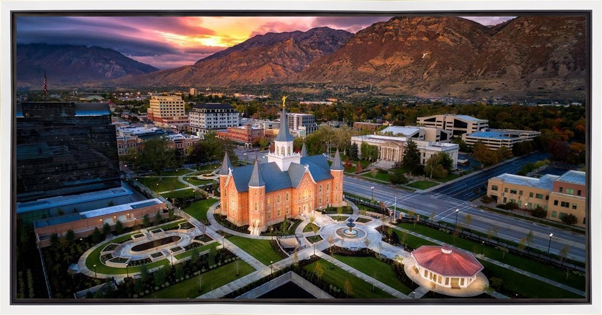 Provo City Center Northeast Aerial Gallery Wrap