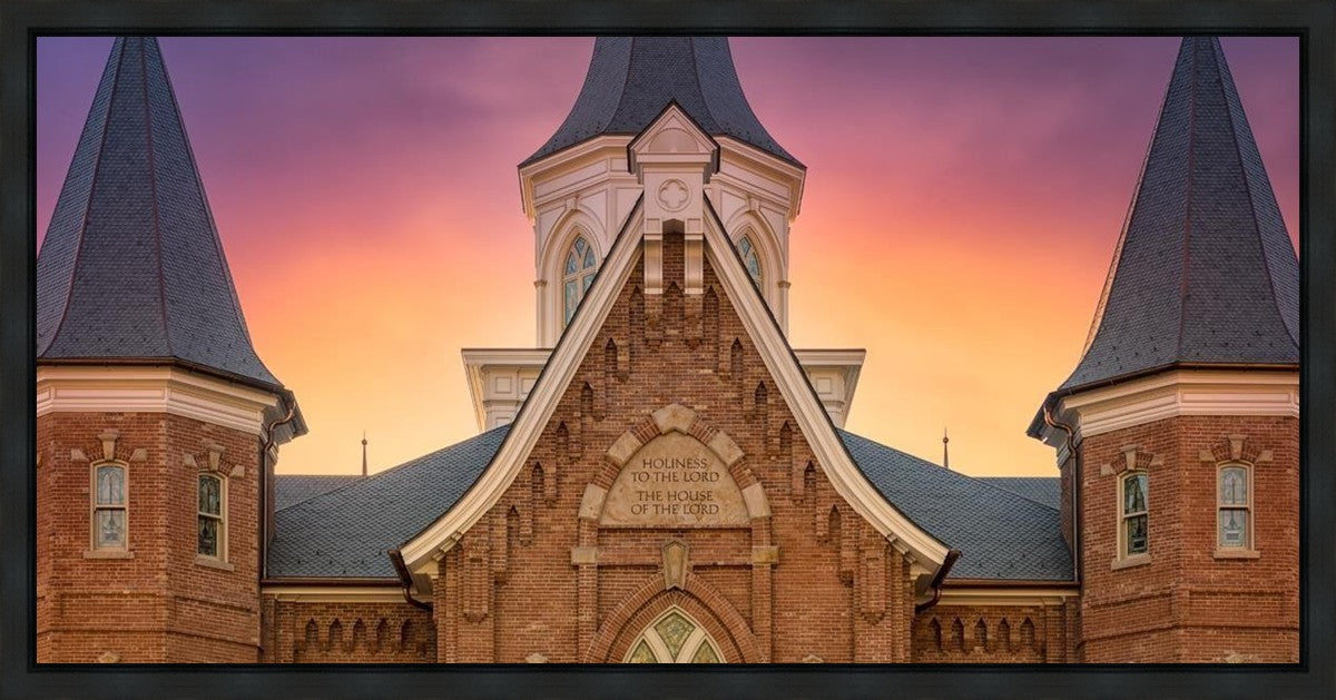 Provo City Center Front Glow Gallery Wrap