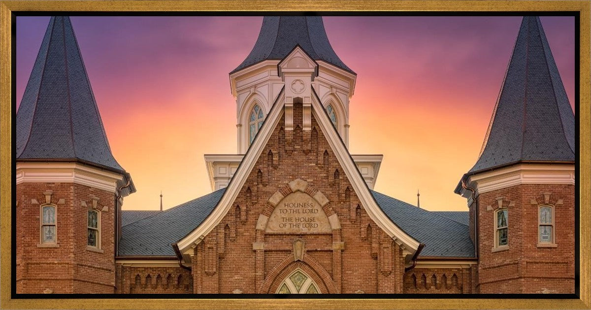 Provo City Center Front Glow Gallery Wrap
