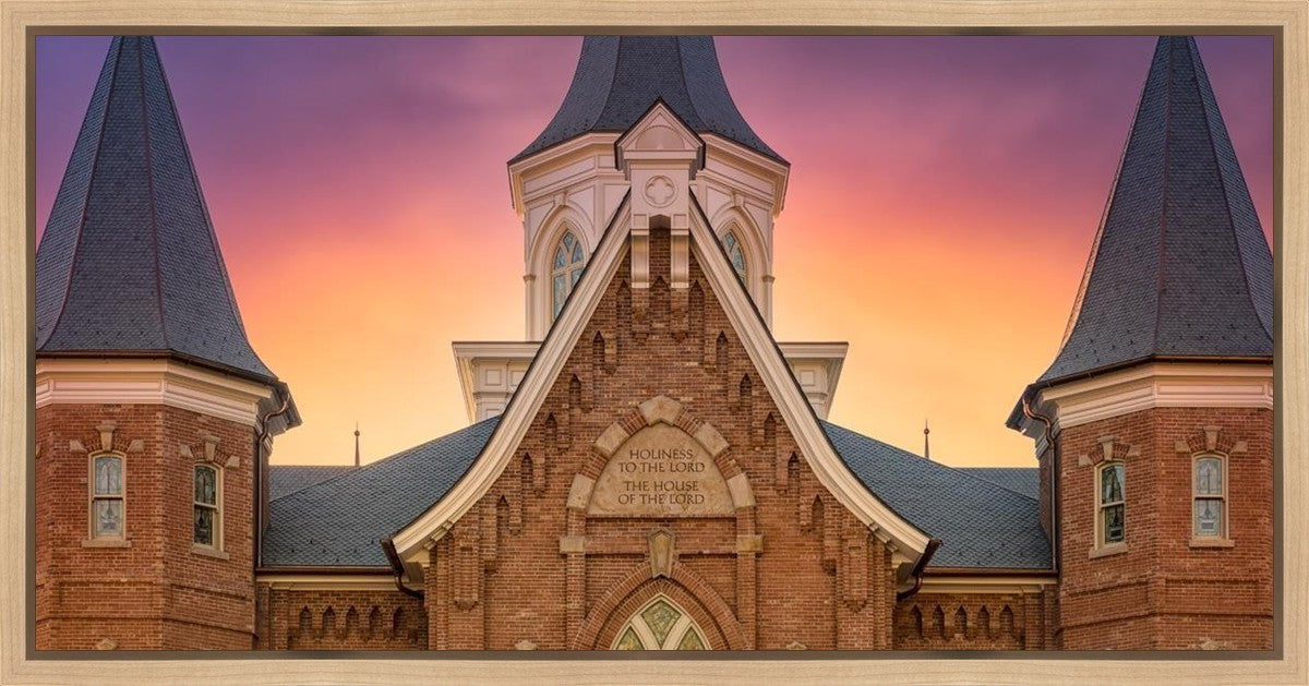 Provo City Center Front Glow Gallery Wrap