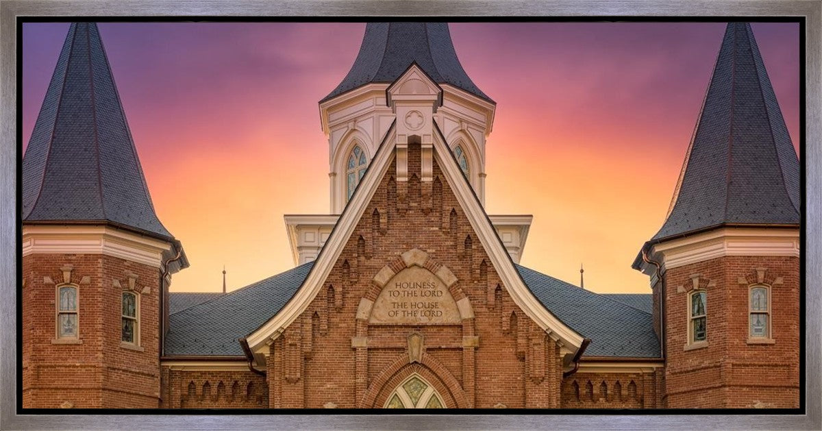 Provo City Center Front Glow Gallery Wrap