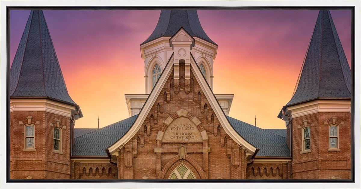 Provo City Center Front Glow Gallery Wrap