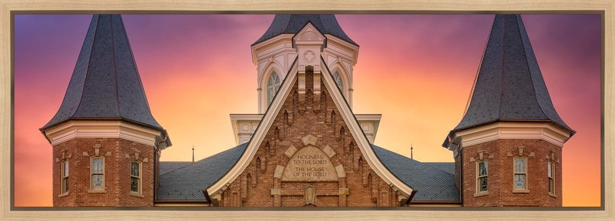 Provo City Center Front Glow Gallery Wrap