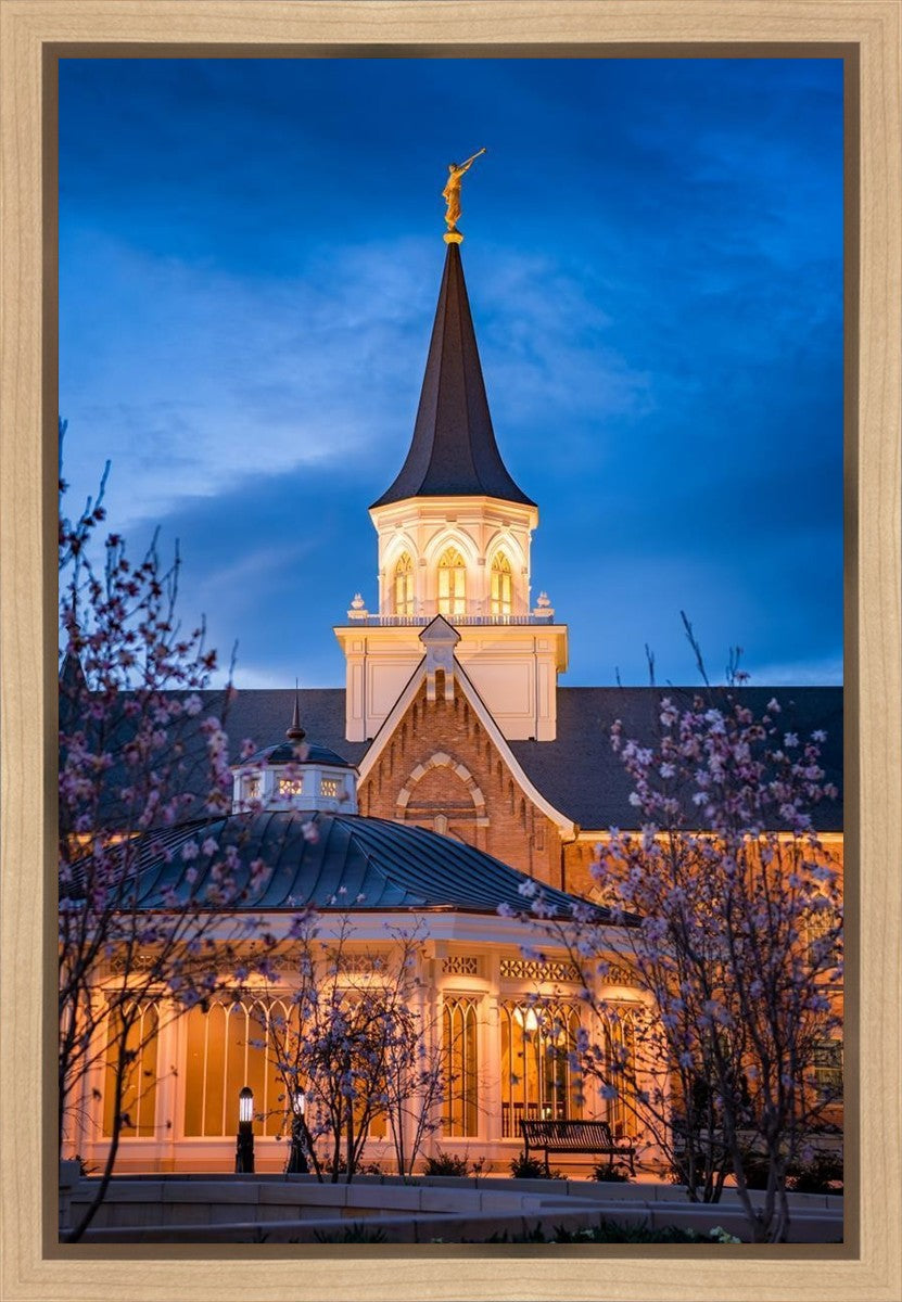 Provo City Center Blue and Gold Gallery Wrap
