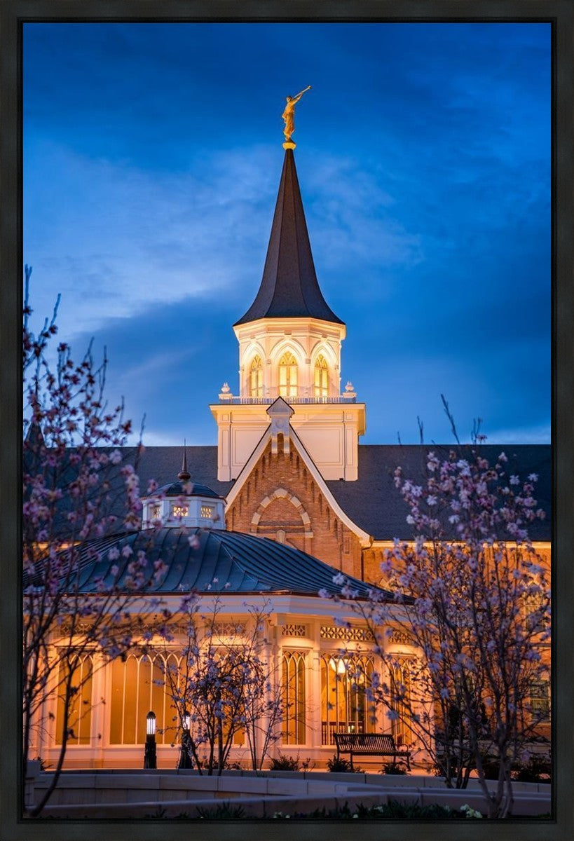 Provo City Center Blue and Gold Gallery Wrap