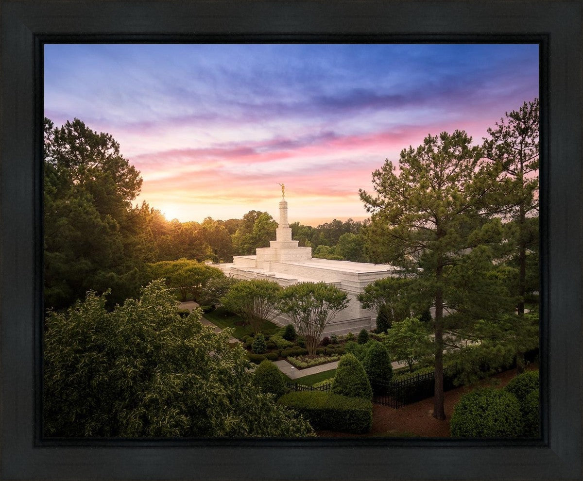 Raleigh Sunset From On High Gallery Wrap