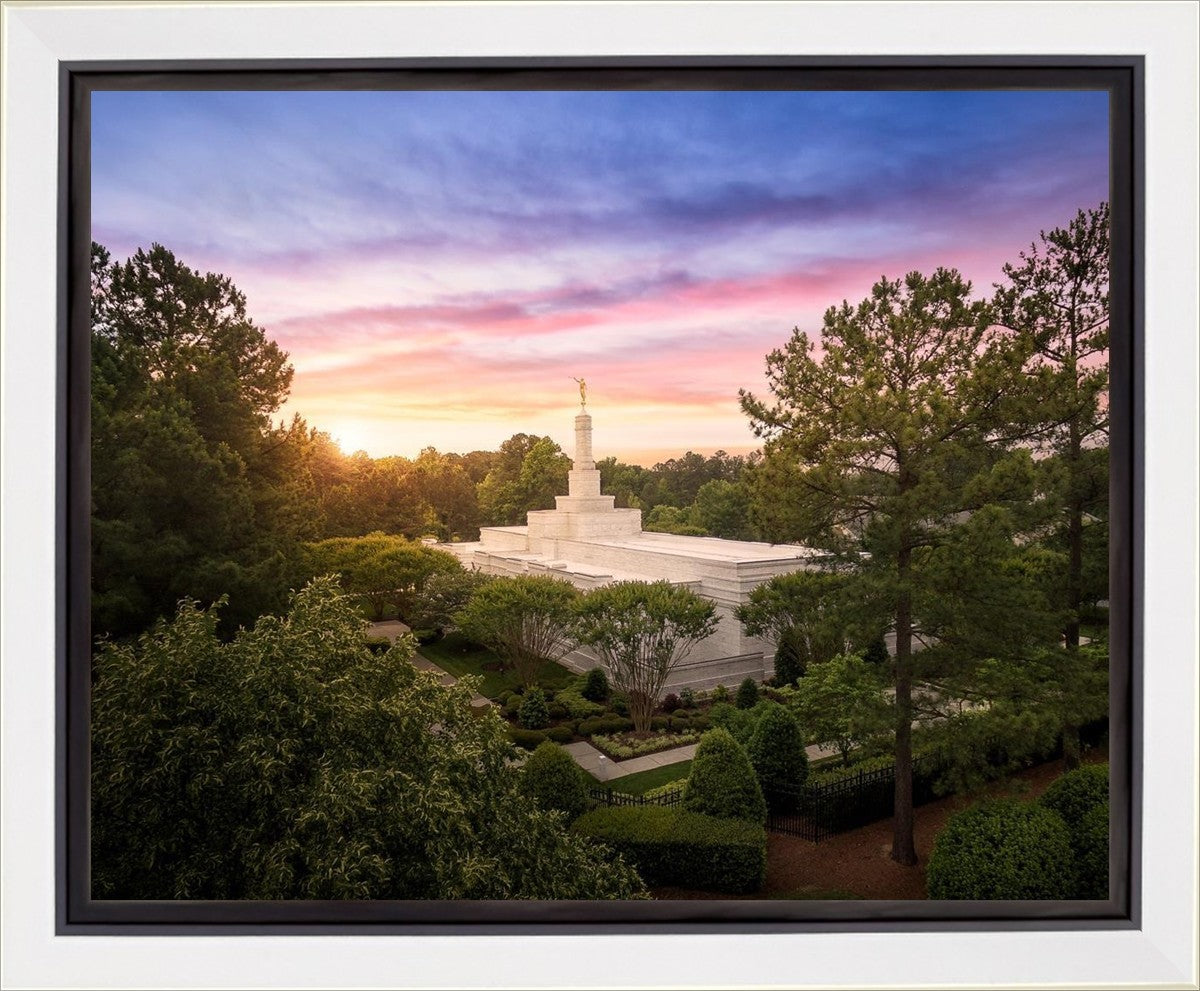 Raleigh Sunset From On High Gallery Wrap