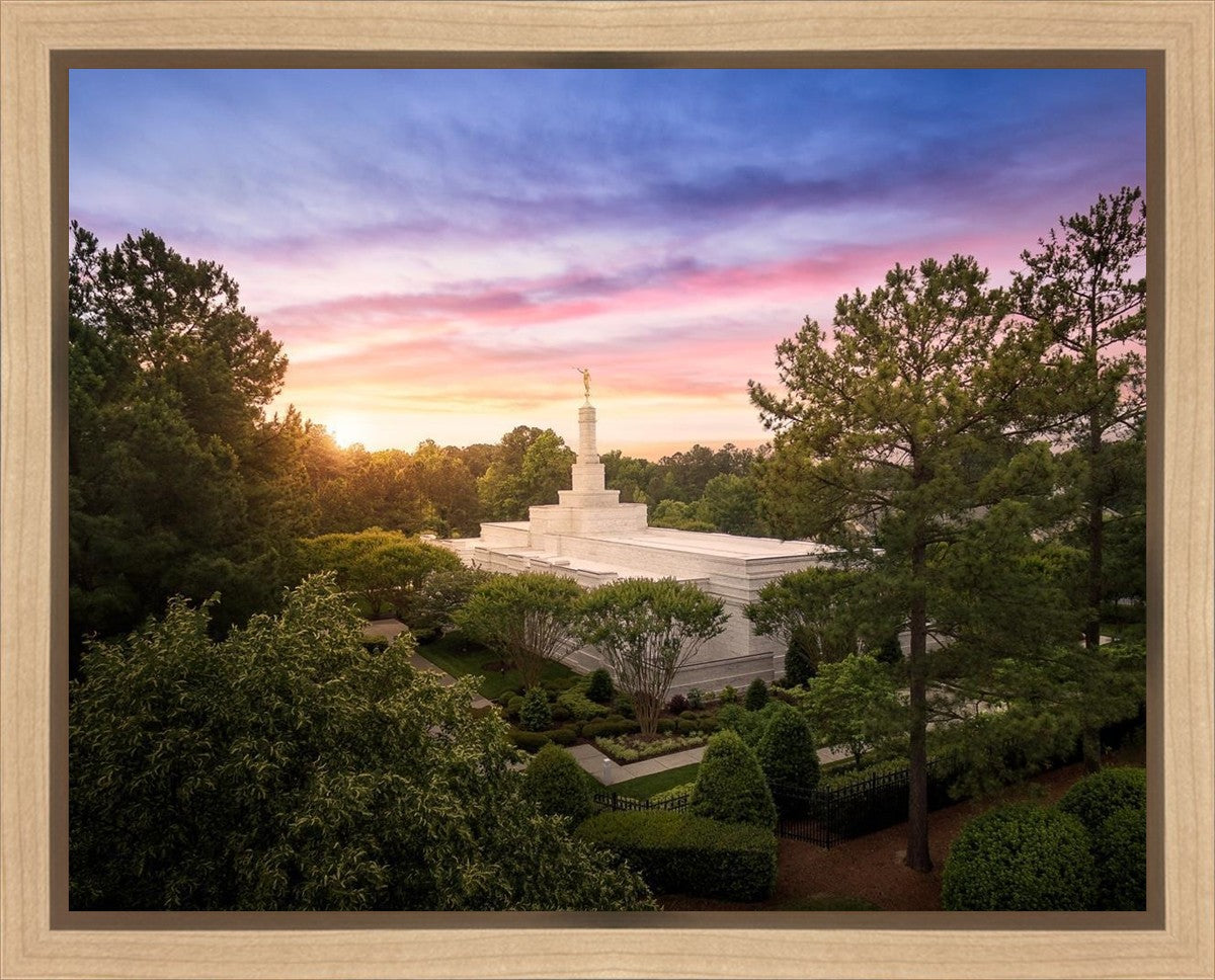 Raleigh Sunset From On High Gallery Wrap