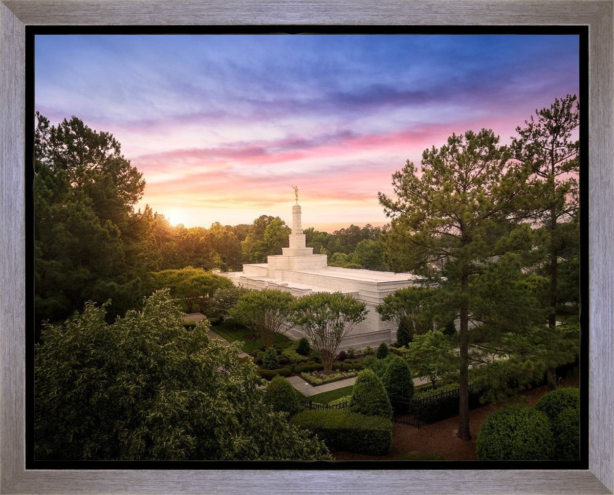 Raleigh Sunset From On High Gallery Wrap
