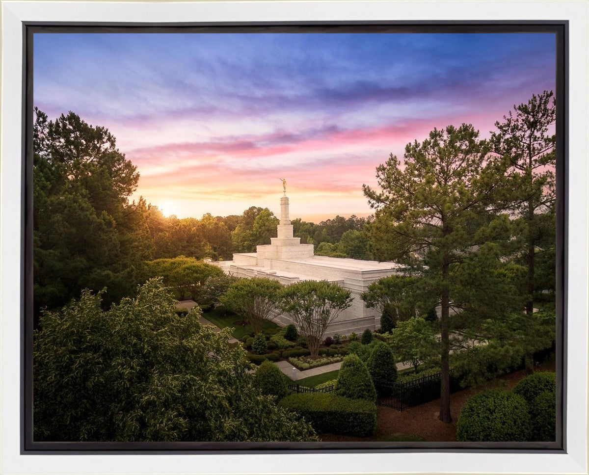 Raleigh Sunset From On High Gallery Wrap