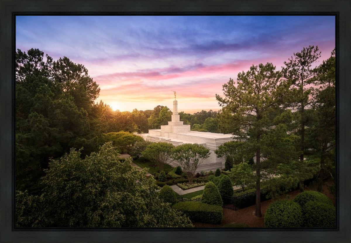 Raleigh Sunset From On High Gallery Wrap