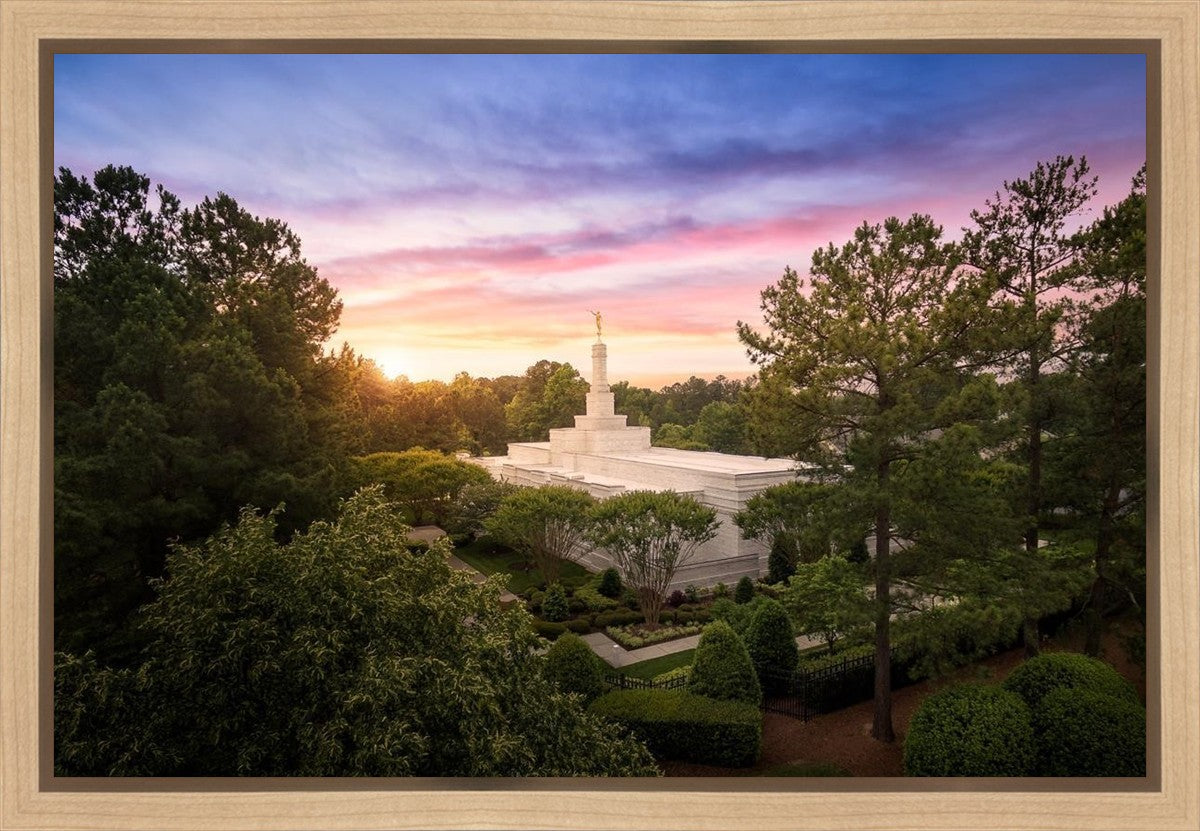 Raleigh Sunset From On High Gallery Wrap