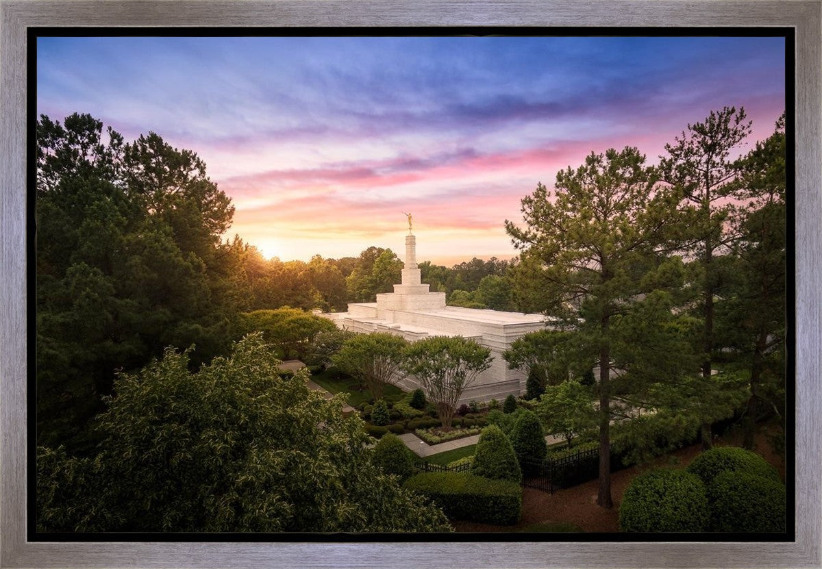 Raleigh Sunset From On High Gallery Wrap