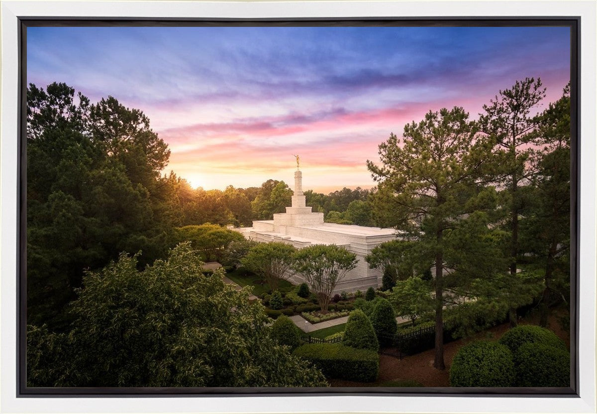 Raleigh Sunset From On High Gallery Wrap