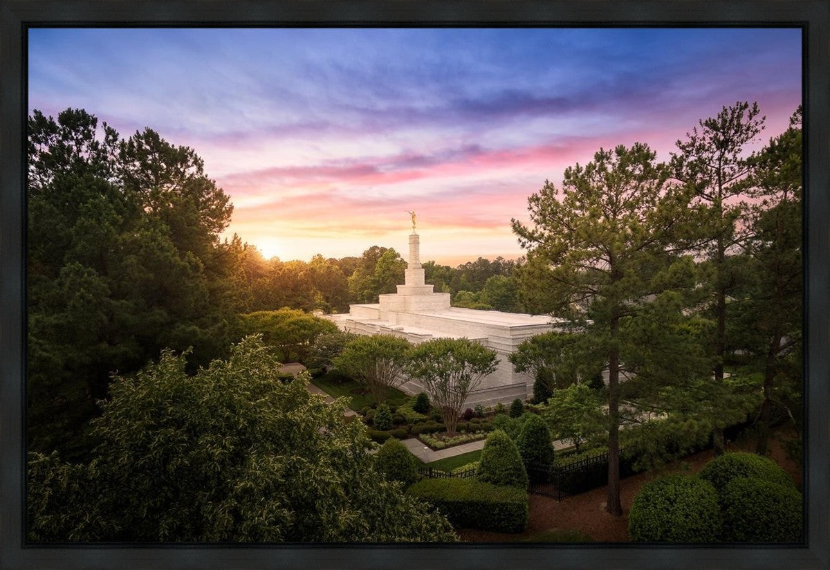 Raleigh Sunset From On High Gallery Wrap