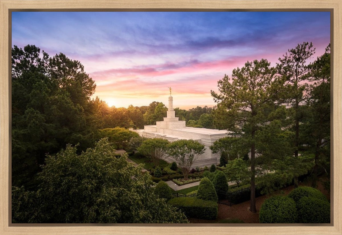 Raleigh Sunset From On High Gallery Wrap