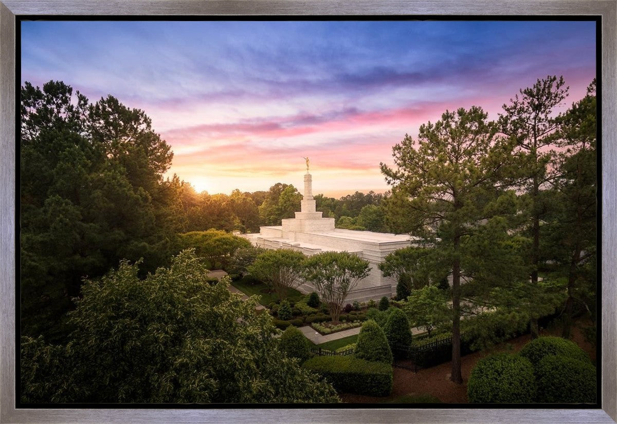 Raleigh Sunset From On High Gallery Wrap