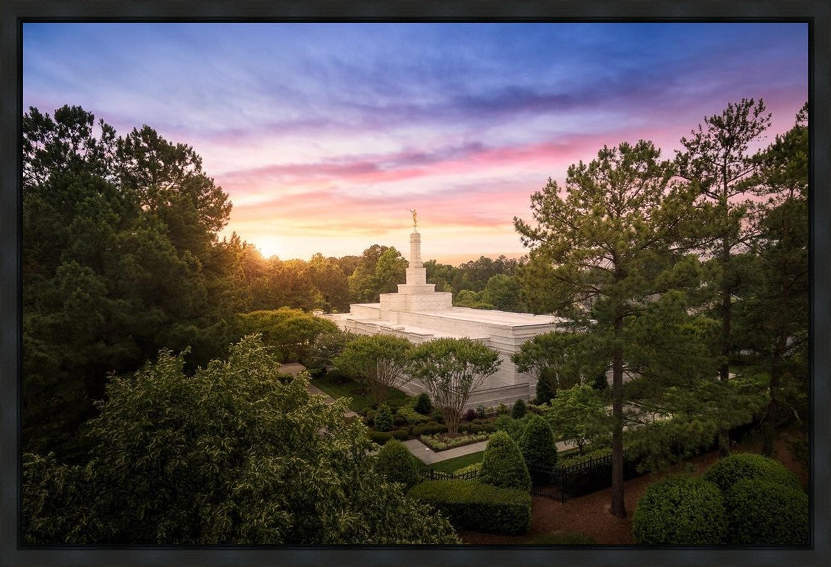 Raleigh Sunset From On High Gallery Wrap