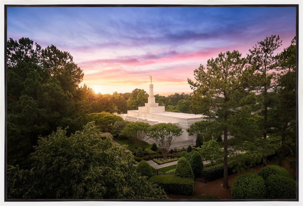 Raleigh Sunset From On High Gallery Wrap