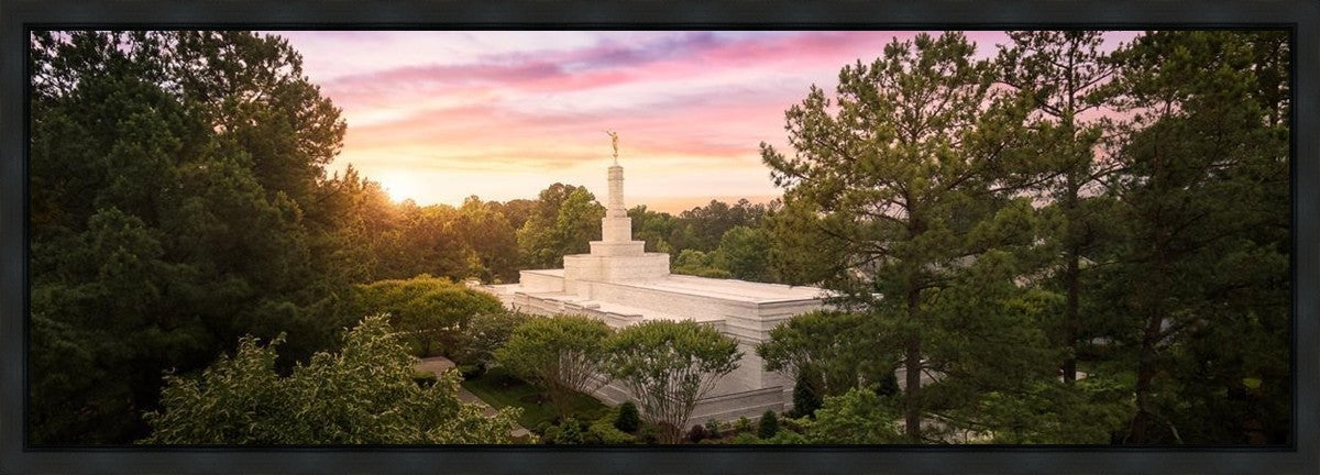 Raleigh Sunset From On High Gallery Wrap