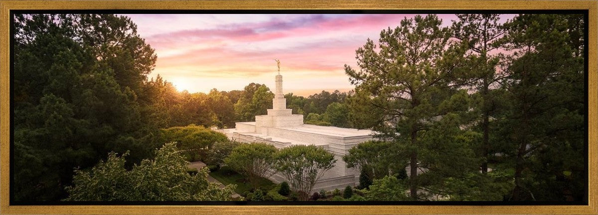 Raleigh Sunset From On High Gallery Wrap