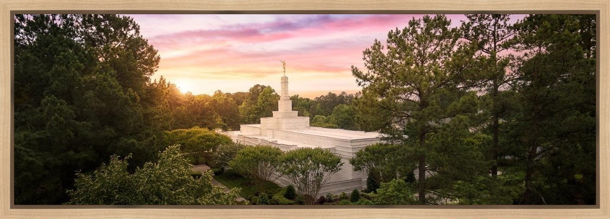 Raleigh Sunset From On High Gallery Wrap