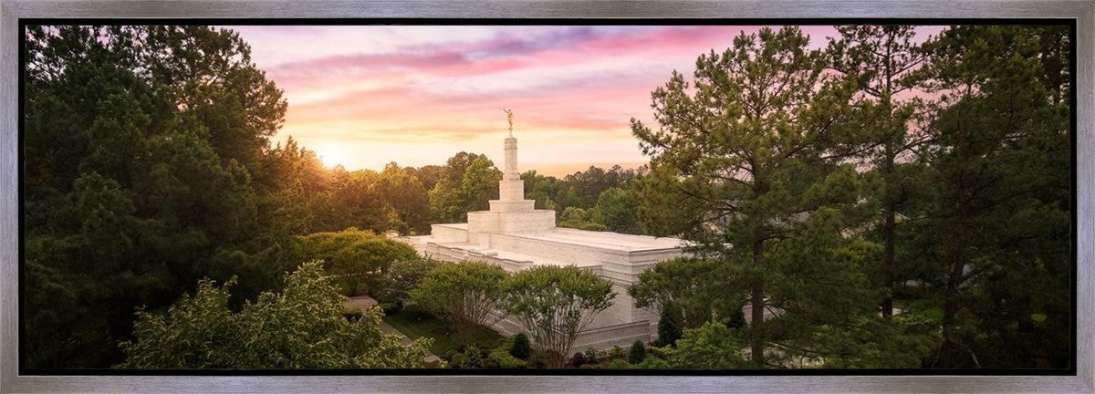 Raleigh Sunset From On High Gallery Wrap