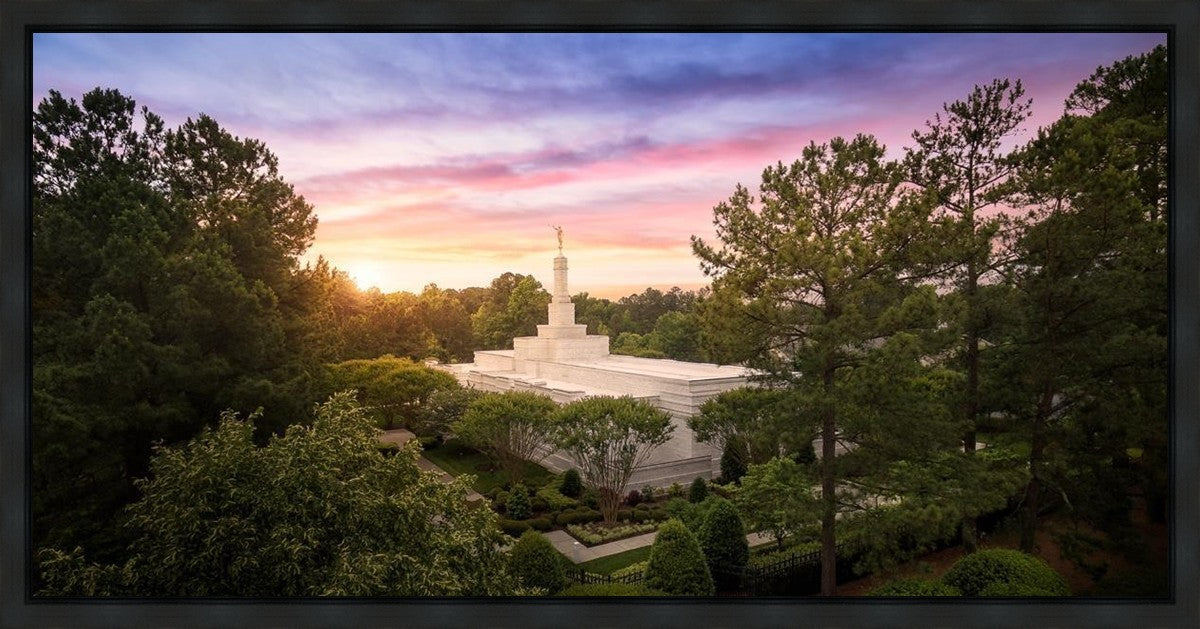 Raleigh Sunset From On High Gallery Wrap