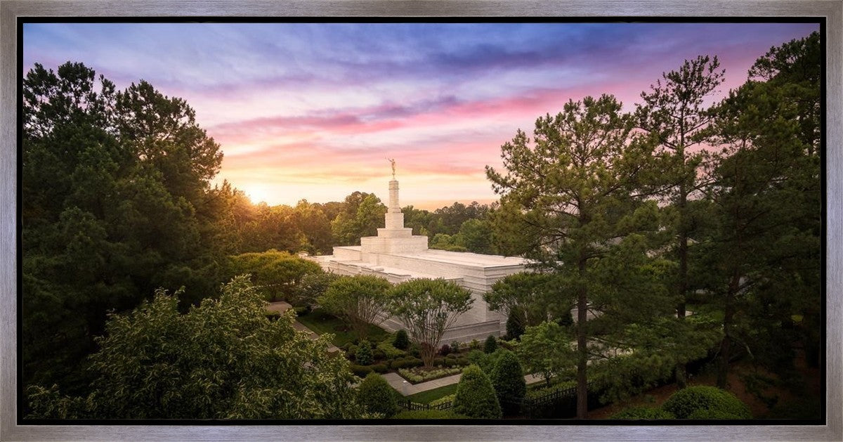 Raleigh Sunset From On High Gallery Wrap