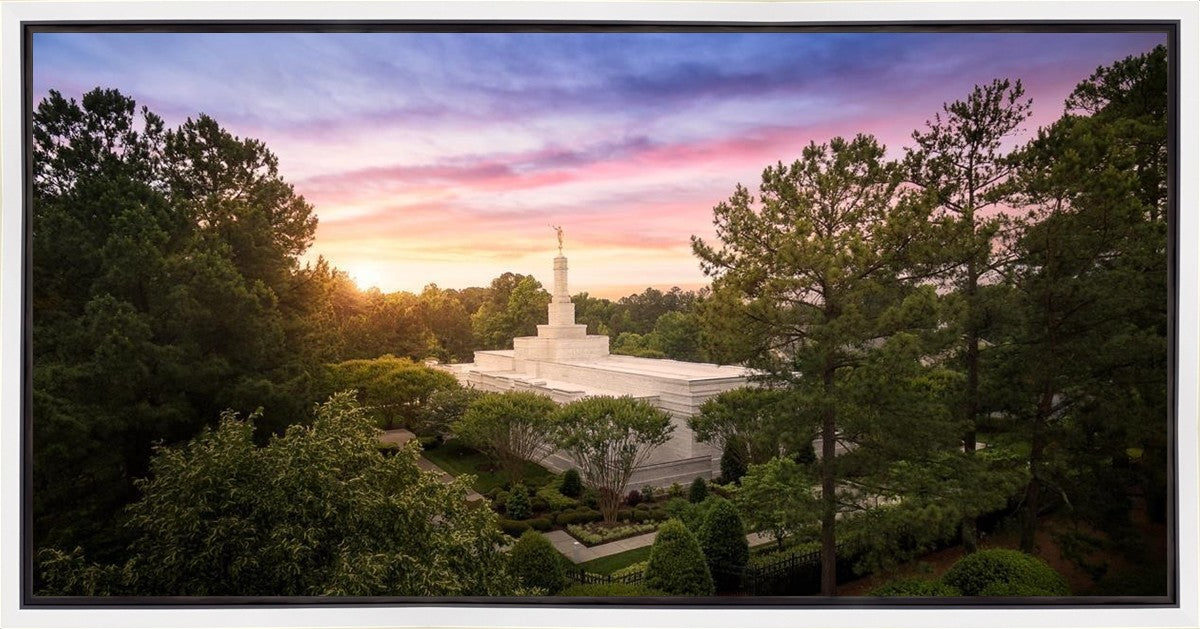Raleigh Sunset From On High Gallery Wrap