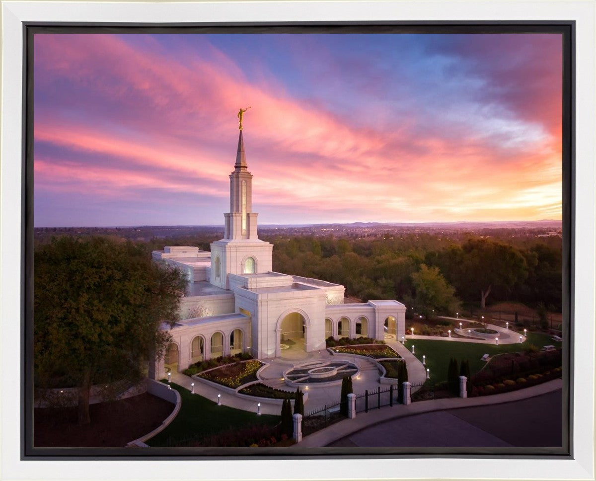 Sacramento Sunrise from on High Gallery Wrap
