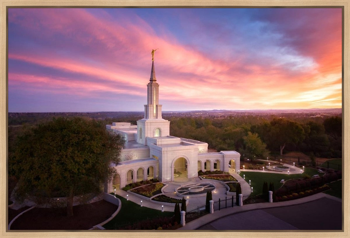 Sacramento Sunrise from on High Gallery Wrap