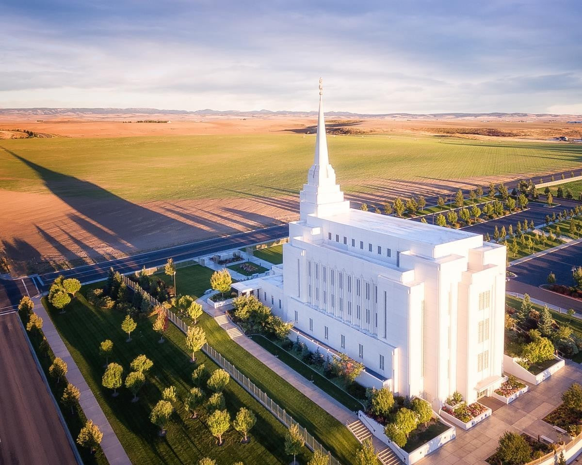 Rexburg Shadow Aerial Gallery Wrap