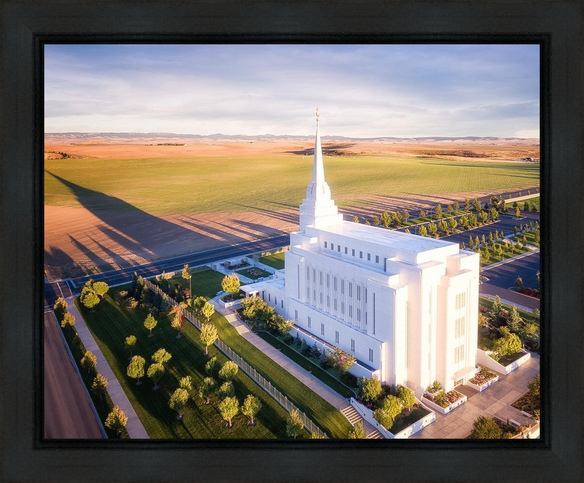Rexburg Shadow Aerial Gallery Wrap