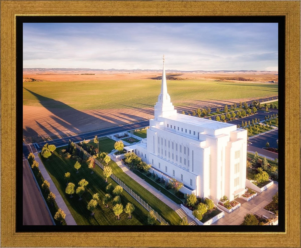 Rexburg Shadow Aerial Gallery Wrap