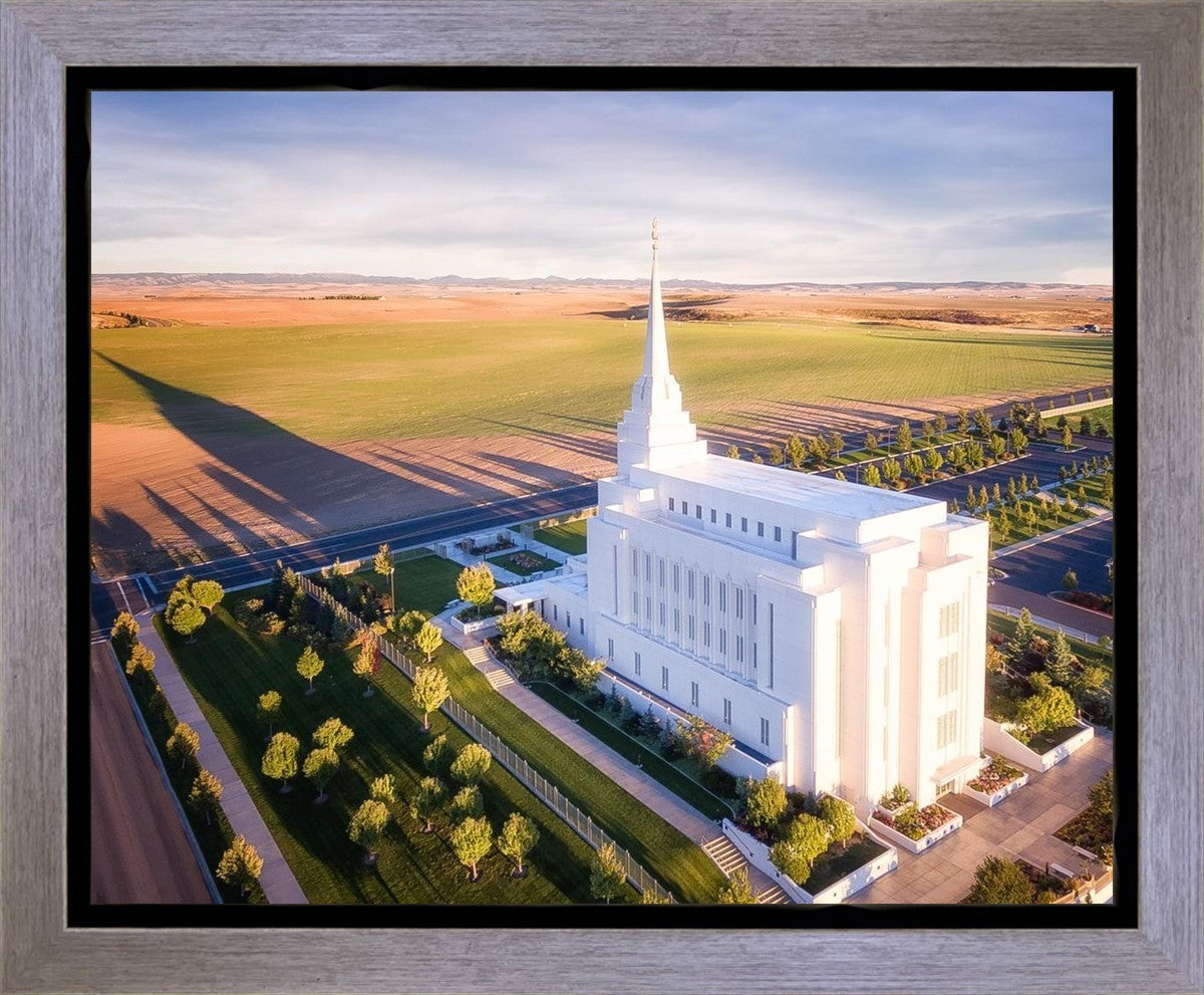 Rexburg Shadow Aerial Gallery Wrap