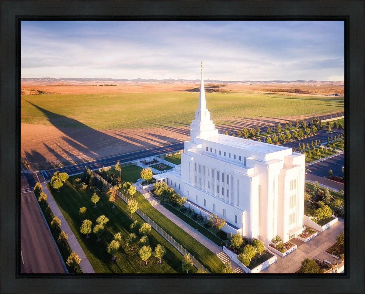 Rexburg Shadow Aerial Gallery Wrap