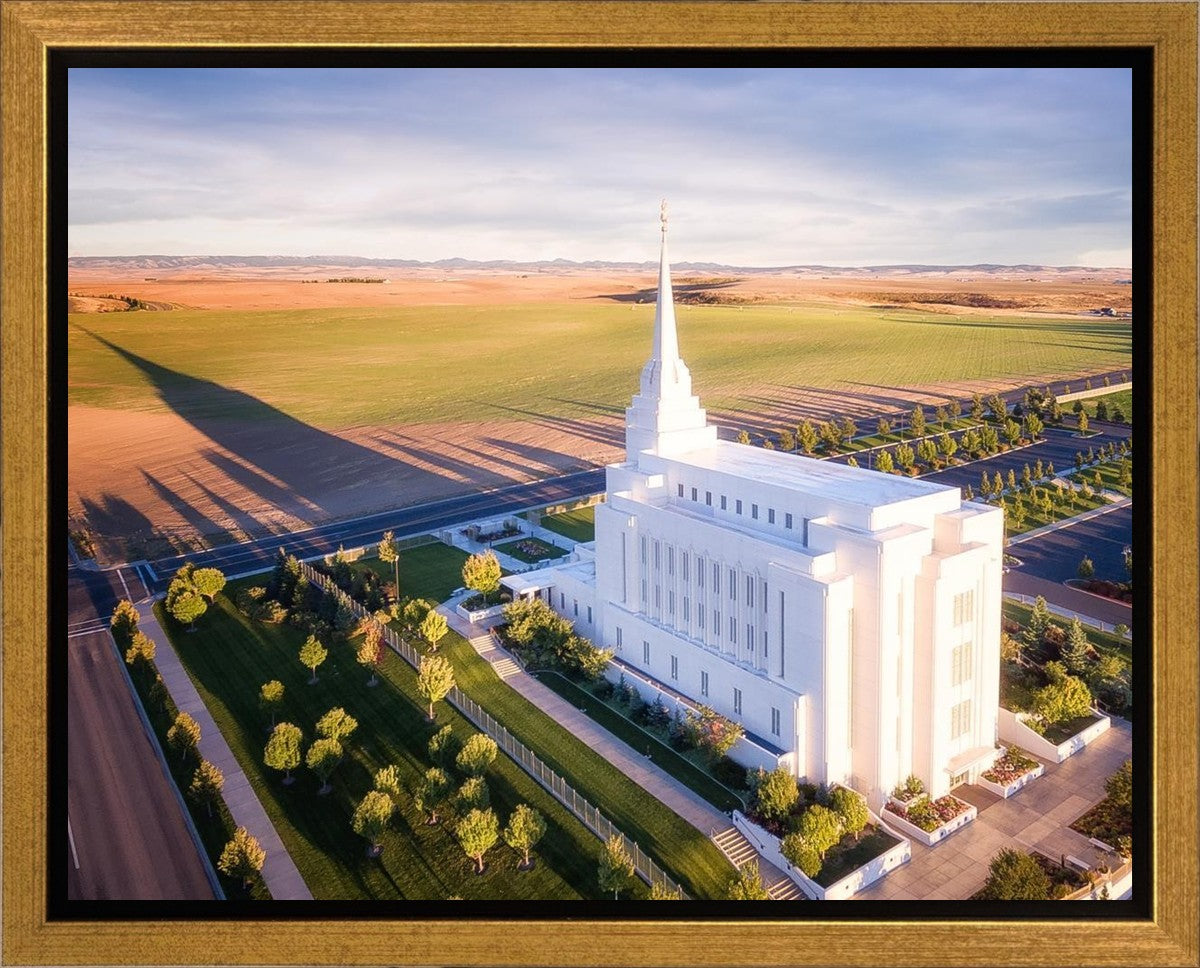 Rexburg Shadow Aerial Gallery Wrap