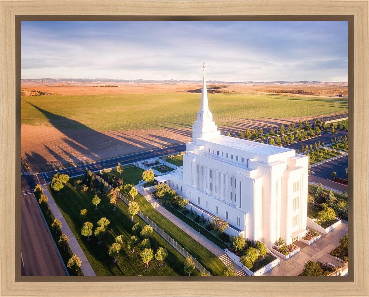 Rexburg Shadow Aerial Gallery Wrap