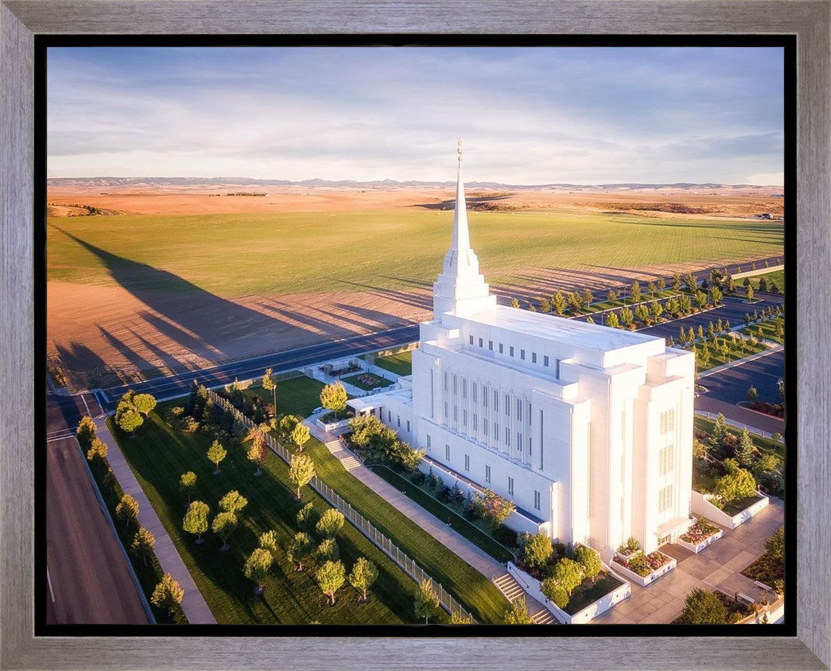Rexburg Shadow Aerial Gallery Wrap