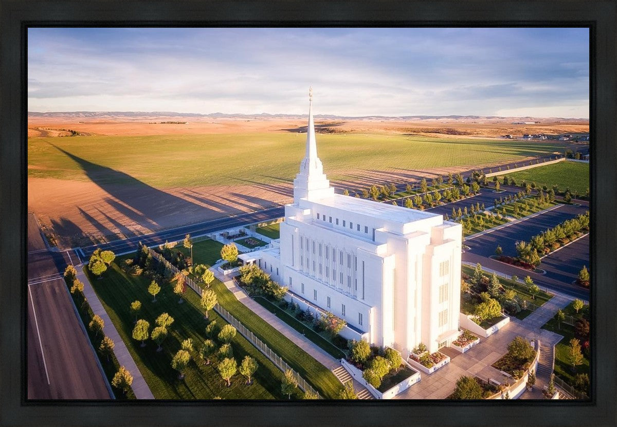 Rexburg Shadow Aerial Gallery Wrap