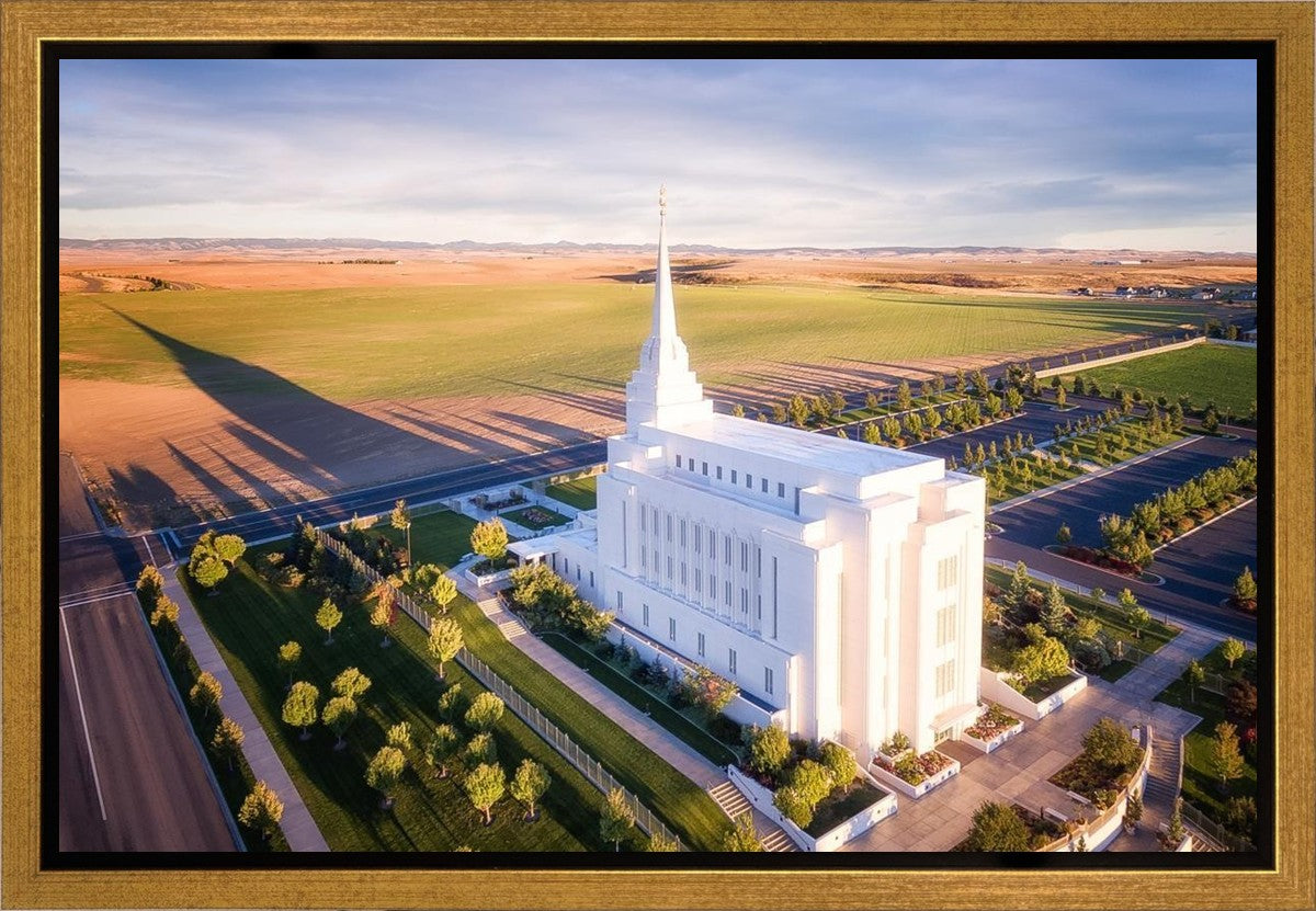 Rexburg Shadow Aerial Gallery Wrap
