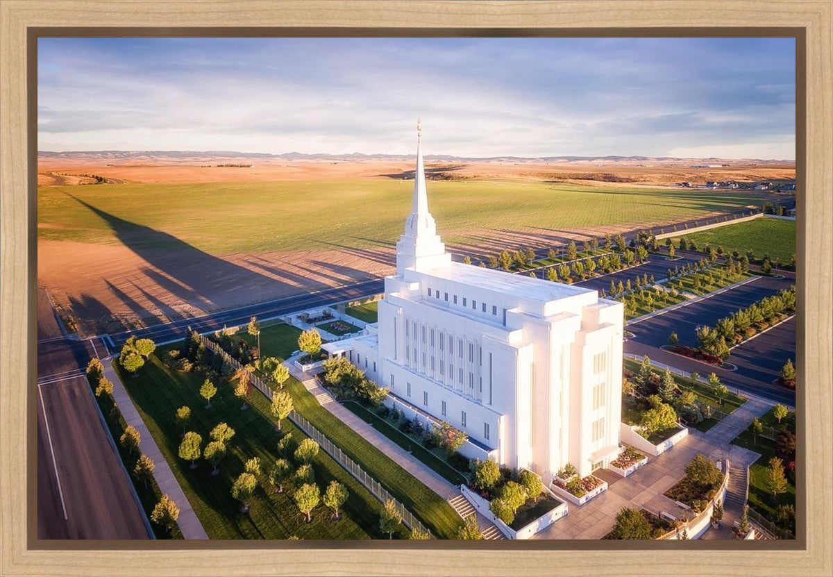 Rexburg Shadow Aerial Gallery Wrap