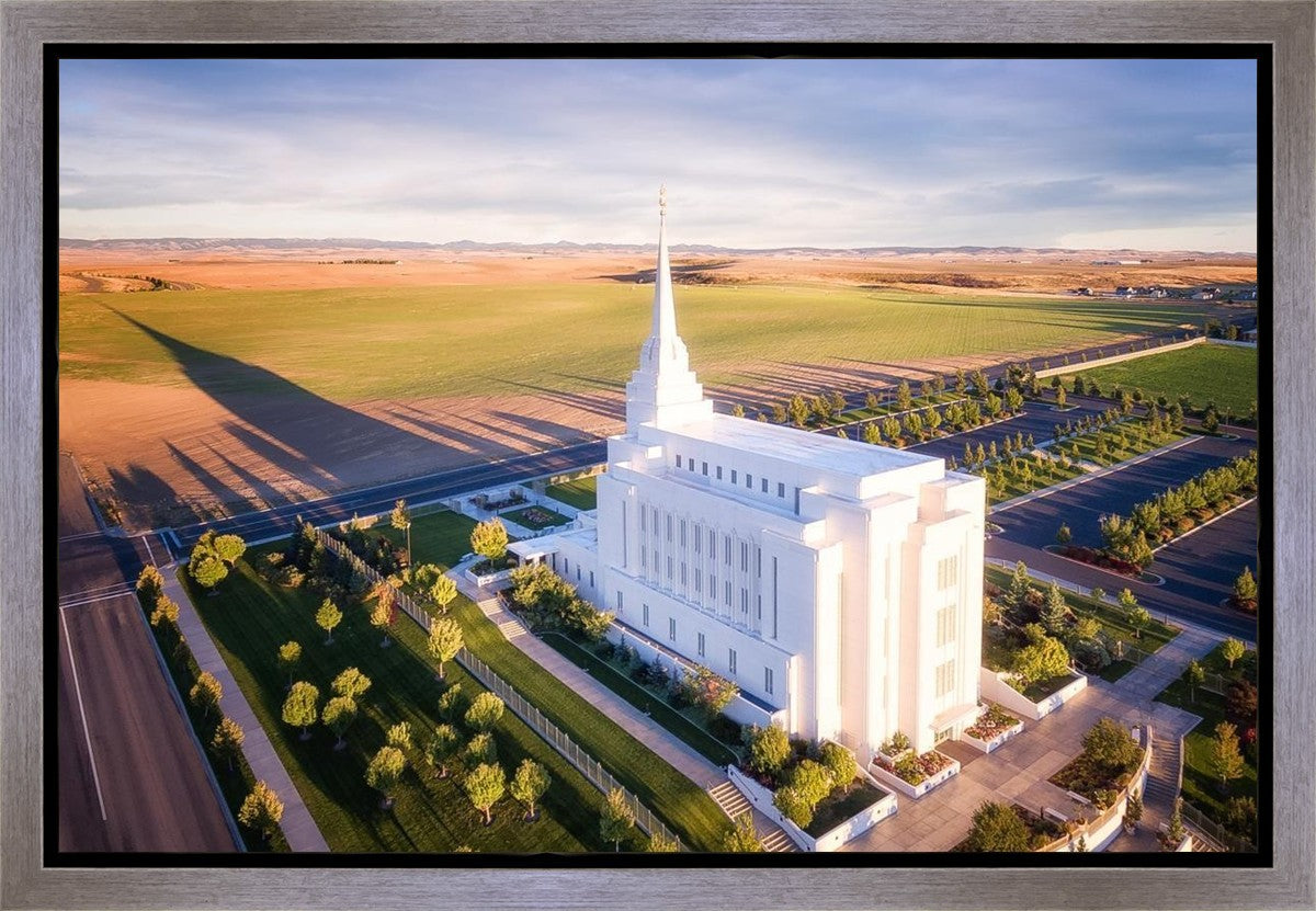 Rexburg Shadow Aerial Gallery Wrap