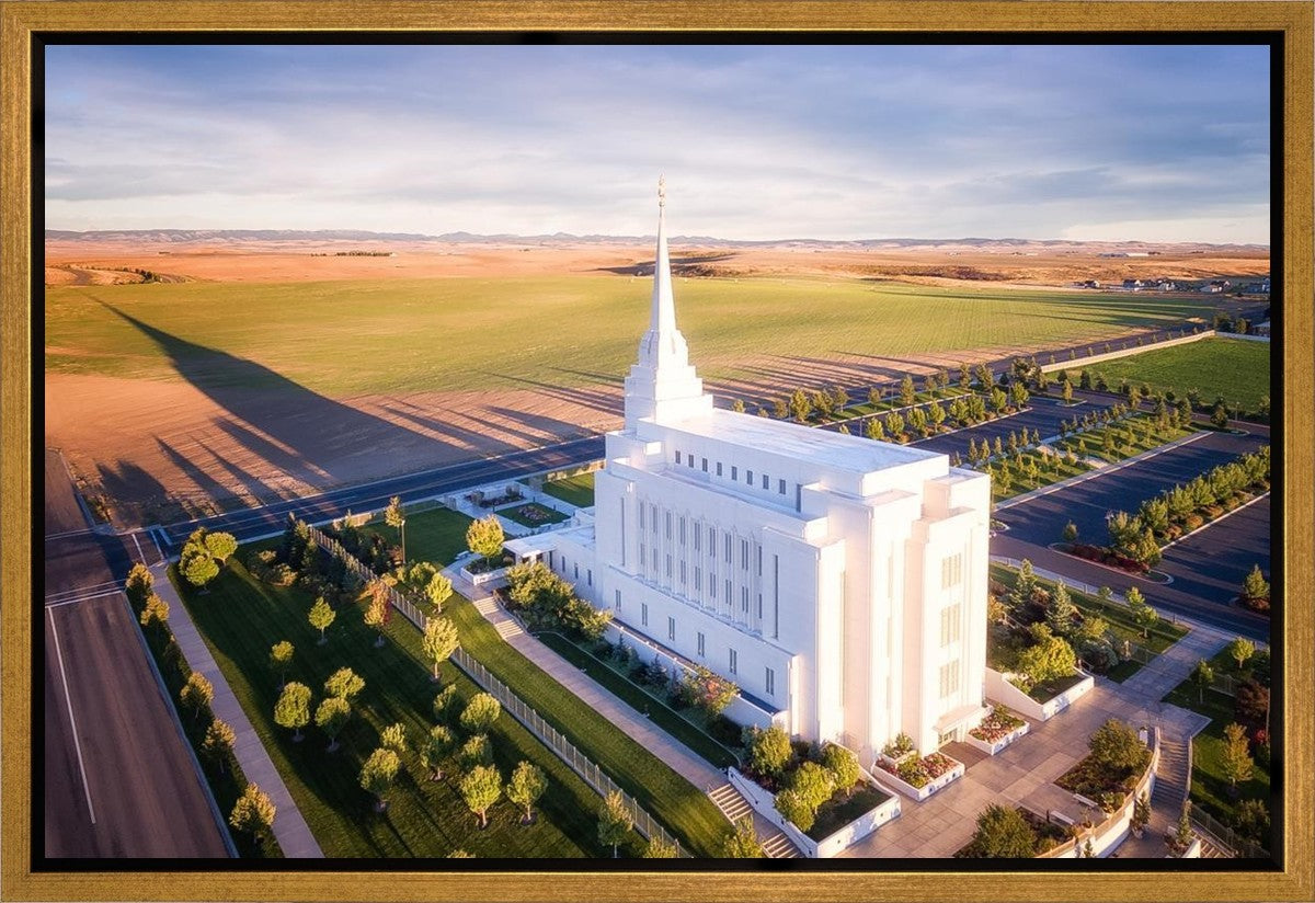 Rexburg Shadow Aerial Gallery Wrap